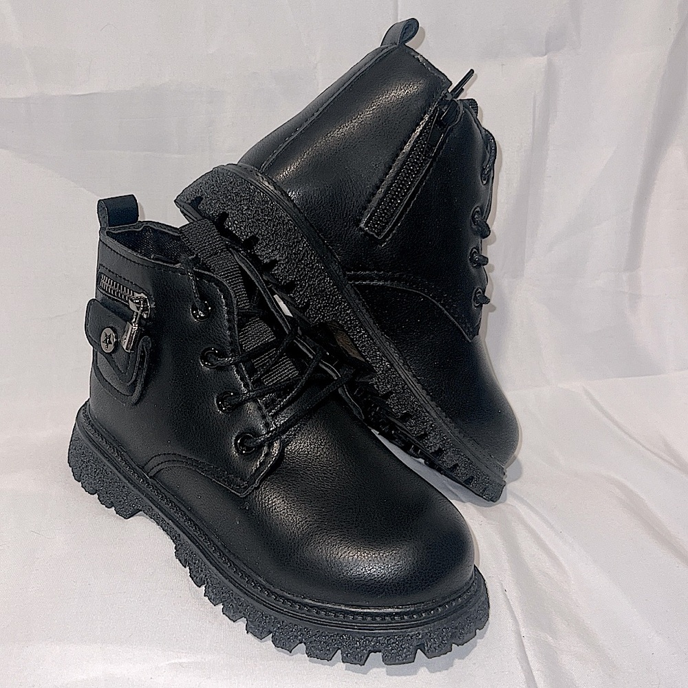 Ankle Combat Boot unisex boys or girls size 12 NWT new in box zipper lac…